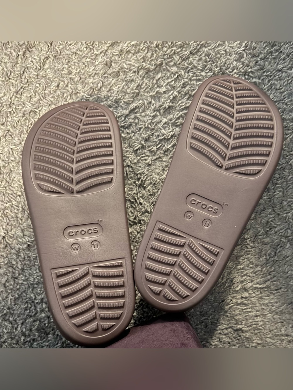 CROCS Platform Clogs in Brown and Dark Brown - Picture 3 of 3